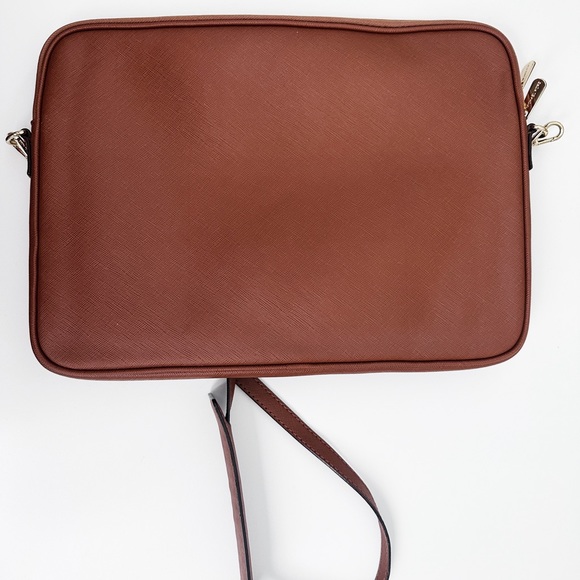 Michael Kors Brown 13” Laptop Bag with Strap and Gold Hardware - Picture 3 of 6